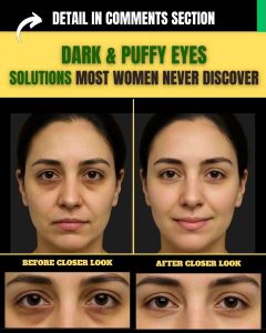 **DARK & PUFFY EYES SOLUTIONS MOST WOMEN NEVER DISCOVER**
*(Includes Diet Plan + Hidden Causes)*
*Word Count: Approx. 1500 Words*

---

### **Introduction:**

Dark circles and puffy eyes often sneak into our lives quietly but leave a lasting impact on how we look and feel. While makeup might cover them briefly, real, long-term solutions lie in understanding their hidden causes and using natural, science-backed remedies tailored to different skin types. Let’s explore gentle but powerful home remedies for every skin type and a complete diet plan to help you regain bright, youthful eyes—without chemicals.

---

## **Common Hidden Causes Most Women Don’t Know**

1. **Late-Night Screen Exposure** – Blue light affects melatonin production, disturbing sleep and causing puffiness.
2. **Iron Deficiency** – Poor oxygenation makes under-eye veins appear darker.
3. **Chronic Sinus Congestion** – Leads to fluid retention and puffiness.
4. **Poor Lymphatic Drainage** – Often from sleeping flat or dehydration.
5. **Overuse of Eye Creams** – Thick products can clog under-eye tissue, worsening puffiness.
6. **Rubbing Eyes Too Often** – Breaks tiny capillaries, leading to pigmentation.
7. **Uncontrolled Allergies** – Release of histamine causes swelling and darkening.

---

## **Remedy 1: For Normal Skin**

**Ingredients:**

* 1 tsp cold cucumber juice (hydrates, anti-inflammatory)
* ½ tsp potato juice (natural bleaching agent)
* 1 pinch turmeric (curcumin lightens dark circles)
* 1 tsp aloe vera gel (soothes skin and depuffs)
* 1 tsp chilled rose water (hydrates and tightens skin)
* 1 drop almond oil (rich in Vitamin E)
* 1 tsp raw milk (mild exfoliator)

**Procedure:**

1. Mix all ingredients in a small bowl and chill for 10 minutes.
2. Soak cotton pads in the mixture.
3. Place them over closed eyes for 15–20 minutes.
4. Remove and pat gently with a cool, damp cloth.

**How Often to Apply:**
Daily for 7 days, then alternate days.

**Initial Results:**
Noticeable freshness and reduced puffiness in 2–3 days. Dark circles start fading within a week.

---

## **Remedy 2: For Combination Skin**

**Ingredients:**

* 1 tsp grated raw potato (lightens pigmentation)
* ½ tsp green tea (reduces swelling due to tannins)
* 1 tsp yogurt (contains lactic acid for mild exfoliation)
* 1 pinch of cinnamon powder (improves circulation)
* ½ tsp honey (hydrates and reduces darkness)
* 1 tsp cucumber pulp (calms inflammation)

**Procedure:**

1. Mix all ingredients into a paste.
2. Apply gently under and over closed eyes using fingertips.
3. Leave on for 10 minutes, then rinse with cool water.

**How Often to Apply:**
3–4 times a week.

**Initial Results:**
Eyes appear less tired and more hydrated within 3 days. Dark circles begin lightening in a week.

---

## **Remedy 3: For Oily Skin**

**Ingredients:**

* 1 tsp fresh tomato juice (lycopene helps reduce discoloration)
* 1 tsp multani mitti (absorbs excess oil, tightens skin)
* ½ tsp lemon juice (Vitamin C brightens skin tone)
* ½ tsp witch hazel (natural astringent)
* 1 tsp aloe vera (hydrates without oil)
* ½ tsp rice water (boosts collagen and circulation)

**Procedure:**

1. Combine all ingredients to form a thick paste.
2. Apply a thin layer under eyes.
3. Let it dry for 10 minutes.
4. Rinse off gently using cold water.

**How Often to Apply:**
Every alternate day.

**Initial Results:**
Reduction in oiliness and puffiness within 2 uses. Skin under the eyes feels firmer in 4–5 days.

---

## **Remedy 4: For Dry Skin**

**Ingredients:**

* 1 tsp almond paste (Vitamin E-rich skin nourisher)
* 1 tsp cold raw milk (brightens and soothes)
* ½ tsp mashed avocado (fatty acids repair dryness)
* 1 tsp castor oil (hydrates deeply and boosts circulation)
* ½ tsp rosehip oil (rich in retinoids)
* 1 pinch turmeric (lightens skin)

**Procedure:**

1. Mix ingredients into a creamy mask.
2. Gently apply with ring fingers around the eyes.
3. Leave on for 15 minutes, then dab off with a cool, wet cloth.

**How Often to Apply:**
Every night before sleep.

**Initial Results:**
Dryness disappears in 2 days. Eyes feel less itchy and dark circles gradually reduce in a week.

---

## **Remedy 5: For Sensitive Skin**

**Ingredients:**

* 1 tsp chamomile tea (calms inflammation)
* 1 tsp cucumber juice (cools and depuffs)
* 1 tsp calendula oil (anti-inflammatory, gentle healer)
* 1 tsp aloe vera (safe for sensitive skin)
* 1 tsp goat milk (rich in gentle lactic acid)
* 1 drop Vitamin E oil (restores skin)

**Procedure:**

1. Brew chamomile tea and let it cool.
2. Mix with other ingredients and soak cotton pads.
3. Place on eyes for 10–15 minutes.
4. Pat gently with a damp cloth.

**How Often to Apply:**
3–5 times a week.

**Initial Results:**
Instant cooling and calming effect. Puffiness and mild irritation disappear within 2 days.

---

## **Complete Weekly Diet Plan to Reduce Dark Circles & Puffiness**

### 🌞 **For Normal Individuals:**

**Morning:**

* 1 glass lukewarm water with lemon
* 5 soaked almonds
* 1 boiled egg or multigrain toast

**Mid-Morning:**

* 1 orange or apple
* Green tea (antioxidants)

**Lunch:**

* Mix sabzi + 1 bowl curd + 1 roti
* 1 glass water 30 mins before, not after meals

**Evening Snack:**

* Roasted chickpeas or makhanas
* 1 herbal tea (chamomile or mint)

**Dinner:**

* Moong dal + steamed vegetables + brown rice
* 1 tsp flaxseeds after dinner

**Before Bed:**

* Warm milk with pinch of turmeric

---

### 🌿 **For Diabetic Individuals:**

**Morning:**

* 1 tsp methi seeds soaked overnight
* 1 boiled egg or oats with cinnamon

**Mid-Morning:**

* 1 guava or half papaya
* Herbal tea (no sugar)

**Lunch:**

* Mix sabzi (no potatoes) + whole grain roti + salad + lemon juice

**Evening Snack:**

* Roasted black chana + green tea

**Dinner:**

* Grilled fish or daal + sautéed vegetables
* 1 tsp chia seeds soaked in water

**Before Bed:**

* Lukewarm water + pinch of cinnamon

---

### ❤️ **For Individuals with High Blood Pressure:**

**Morning:**

* 1 banana or boiled beetroot
* 1 tsp flaxseed powder in water

**Mid-Morning:**

* Coconut water or cucumber slices
* Avoid salt-rich snacks

**Lunch:**

* Low-salt vegetable curry + brown rice or roti
* Mixed salad with olive oil and lemon

**Evening Snack:**

* 1 boiled egg white or low-fat yogurt

**Dinner:**

* Moong dal soup + boiled vegetables
* 1 glass of warm water with tulsi leaves

**Before Bed:**

* Chamomile tea

---

## **Final Tips for Brighter, Tighter Eyes:**

* **Stay Hydrated:** Drink at least 8–10 glasses of water daily.
* **Sleep Smart:** Elevate your head slightly to reduce eye puffiness.
* **Sleep on Time:** Aim for 6–8 hours of consistent sleep (preferably before midnight).
* **Do a Patch Test:** Especially for sensitive skin, test remedies before full application.
* **Avoid Harsh Rubbing:** Be gentle when removing makeup or applying remedies.
* **Cool Compress Daily:** Even plain chilled green tea bags work wonders.
* **Clean Tools:** Always use clean fingers, cotton pads, or brushes near the eye.

---

**Visible results begin within 2–3 days of consistent care, and natural glow continues to improve over time.**

Would you like this article in Word format for easy uploading to your website?
