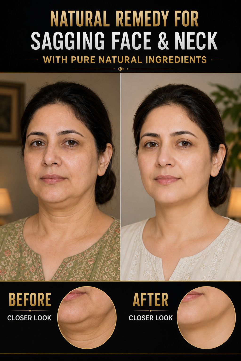Natural Remedy for Sagging Face and Neck Using Pure Ingredients