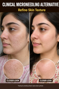 Clinical Microneedling Alternative: Refine Skin Texture Naturally at Home