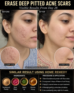 Erase Deep Pitted Acne Scars Naturally: 28-Day Skin-Type Home Remedy Plan
