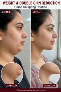 Weight and Double Chin Reduction Home Sculpting Routine