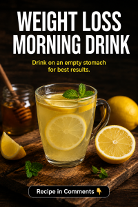 Weight Loss Morning Drink for Natural Fat Burning and Metabolism Boost