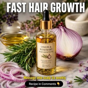 Fast Hair Growth with Onion and Rosemary Oil: Five Remedies for Every Scalp Type