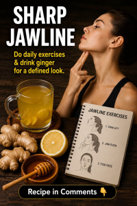 How to Get a Sharper-Looking Jawline Naturally with Gentle Exercises and Ginger