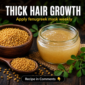 Thick Hair Growth with Fenugreek Mask: Natural Weekly Remedies by Scalp Type