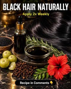Black Hair Naturally: 5 Human-Tested Herbal Hair-Darkening Remedies by Scalp Type