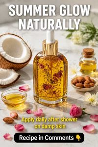 Natural Summer Glow Oil for Damp Skin: A Safe Skin-Type Guide