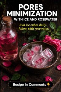 Pores Minimization With Ice and Rosewater: Natural Skin-Type Remedies for Smoother-Looking Skin