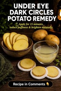 Under-Eye Dark Circles Potato Remedy: Natural Ways to Brighten and Refresh Tired-Looking Eyes
