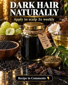 Dark Hair Naturally: Natural Remedies for Shinier, Healthier, and Rich-Looking Hair
