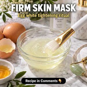 Firm Skin Mask: Egg White Tightening Ritual for Natural Skin Glow