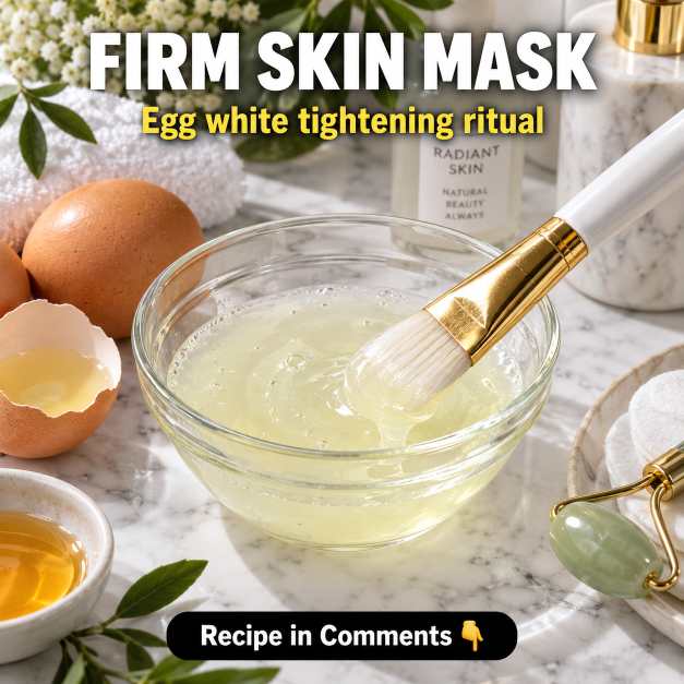 Firm Skin Mask: Egg White Tightening Ritual for Natural Skin Glow