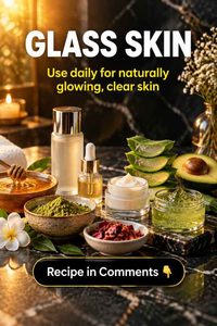 Glass Skin Naturally with Aloe Vera, Honey & Avocado: Scientifically Supported Home Remedies for Every Skin Type